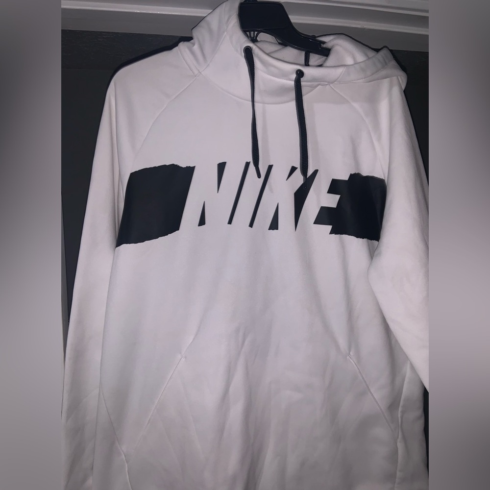 Nike Dri-FIT White hoodie men’s L